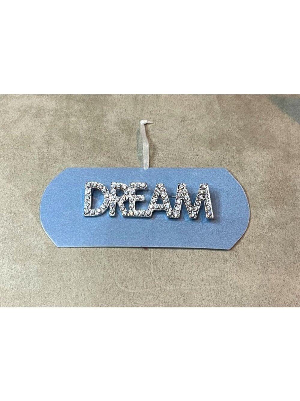 Vintage 90s New Genuine Austrian Crystals DREAM Silver Tone Pin Brooch
